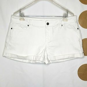 PAIGE White Jean Shorts 31